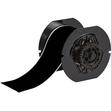 Brady B33 Continuous Weather Resistant Outdoor Polyester Labels 3 in W x 100 ft L BK B33C-3000-8591-BK